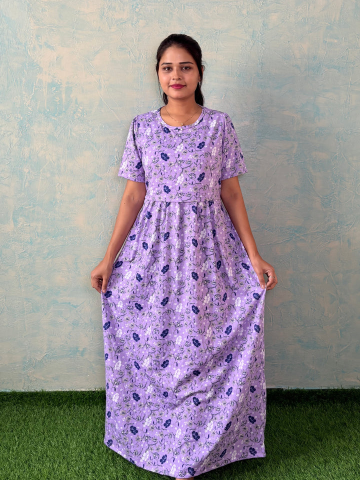 Lavender - Zipless Maternity and feeding wear - Full length