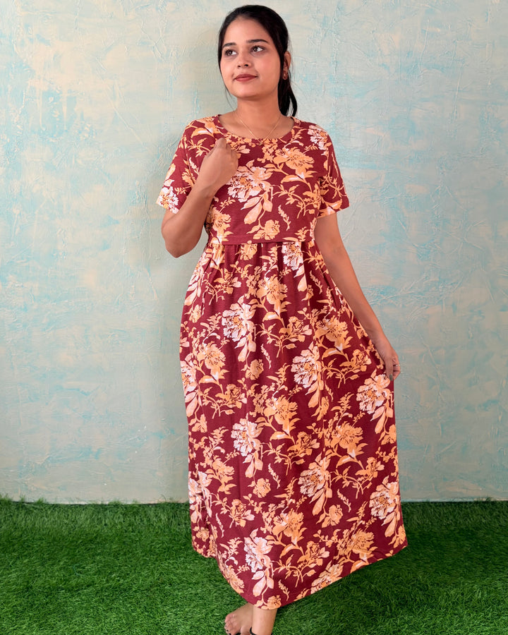 Pushpa - Zipless Maternity & feeding wear - Midi length