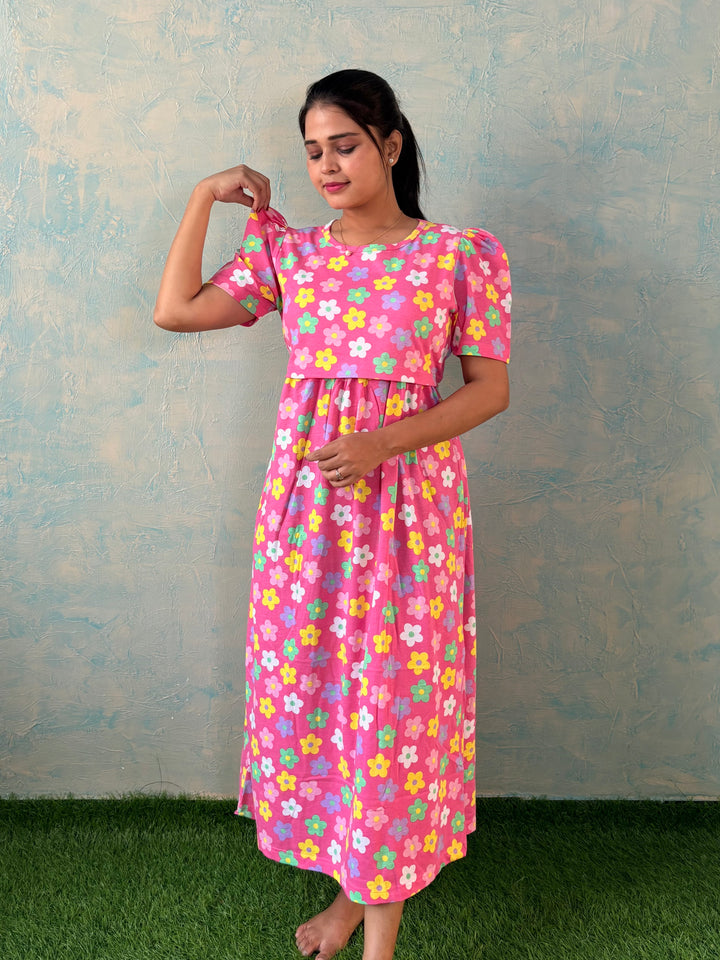Pink Butta - Zipless Maternity and feeding wear - Midi length
