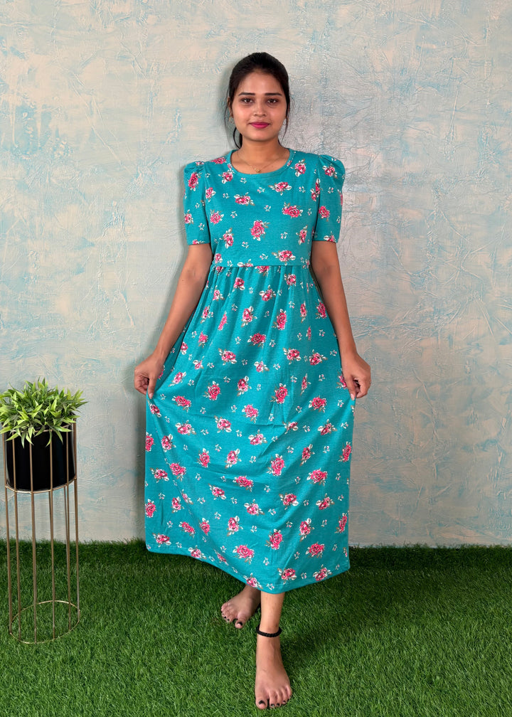 Persian green - Zipless Maternity and feeding wear - Midi length