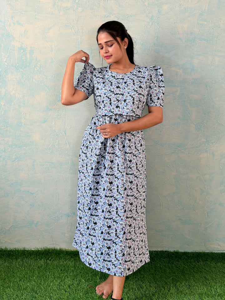 Moon Flower  - Zipless Maternity and feeding wear - Midi length