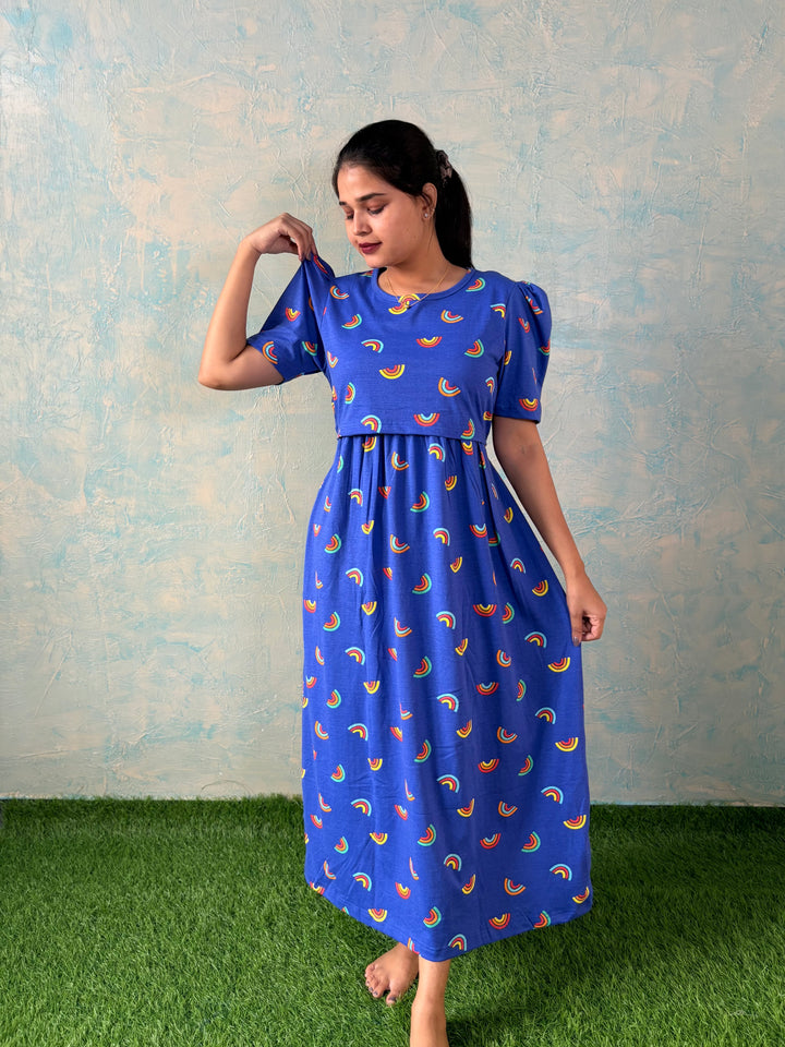 Rainbow - Zipless Maternity and feeding wear - Midi length
