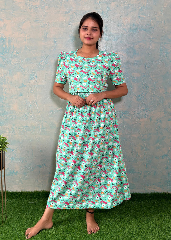Light Mint - Zipless Maternity and feeding wear - Midi length