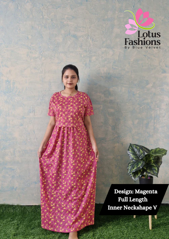 Magenta- Zipless Maternity and feeding wear