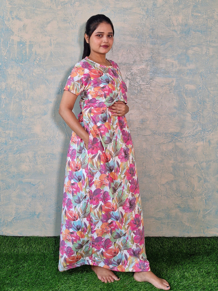 Peony - Zipless Maternity and feeding wear - Full length