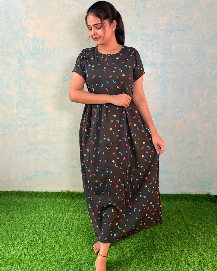 DARK NIGHT - Zipless Maternity & feeding wear - Midi length