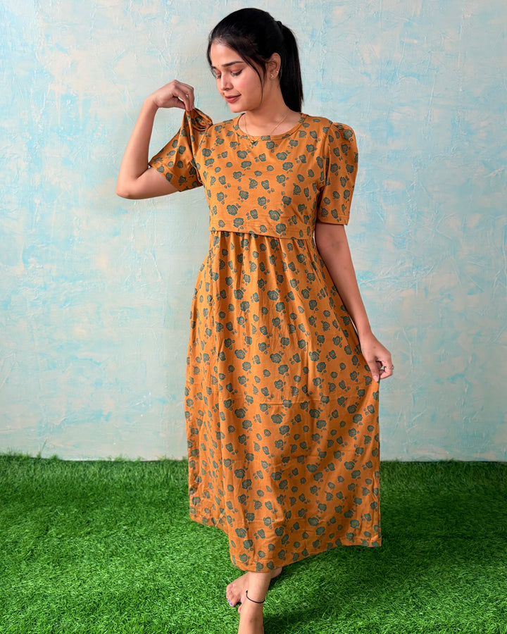 Rose Gold - Zipless Maternity & feeding wear - Midi length