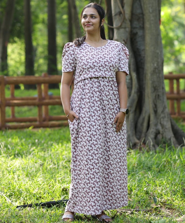 Baby Flower - Zipless Maternity & feeding wear - Full length