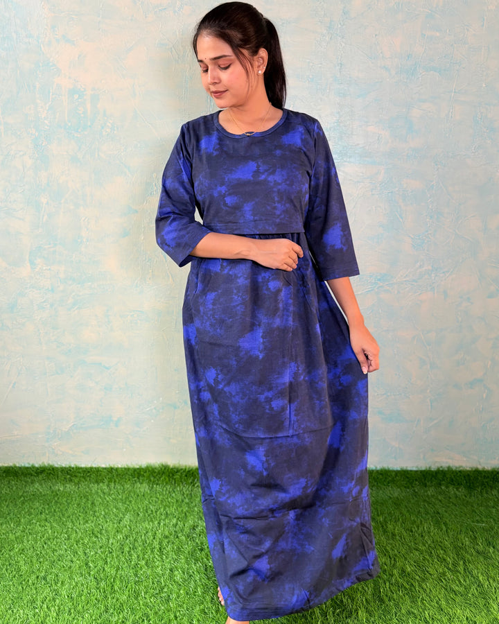 BB - 3/4th sleeve - Zipless Maternity & feeding wear - Full length