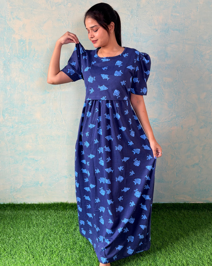 Hilsa - Zipless Maternity & feeding wear - Full length