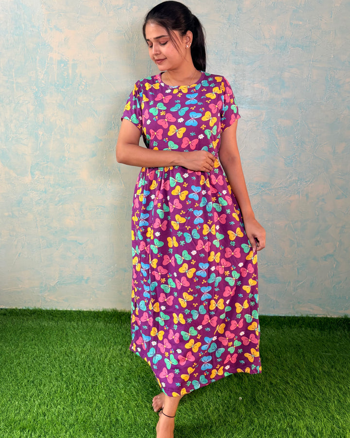 COLOUR BOW - Zipless Maternity & feeding wear - Midi length