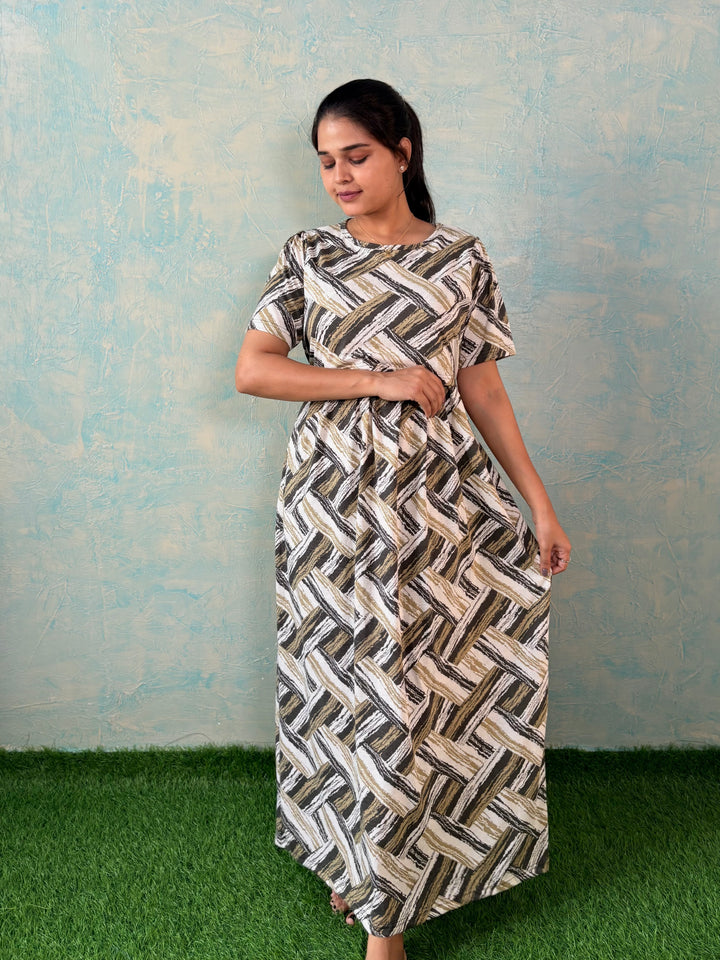 Gold Dust - Zipless Maternity and feeding wear - Full length