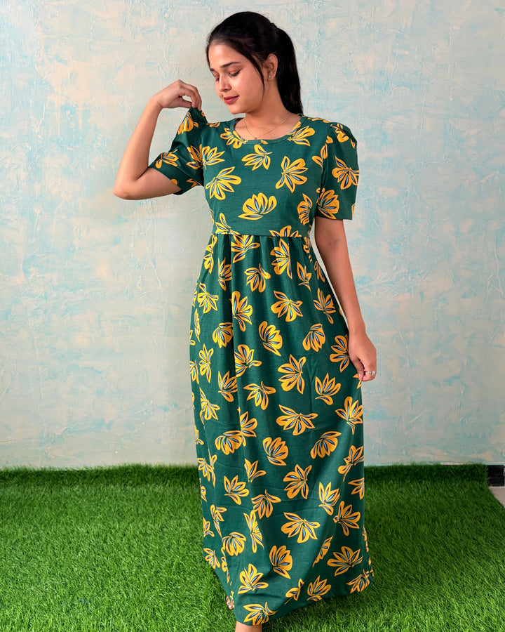 Green Lagoon - Zipless Maternity & feeding wear - Full length