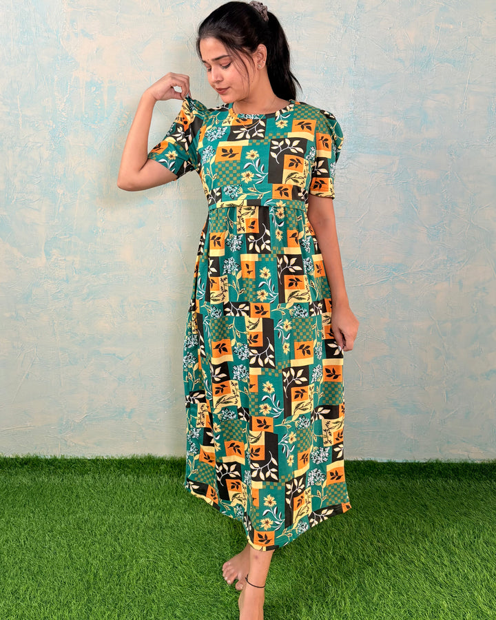 CHESS - Zipless Maternity & feeding wear - Midi length