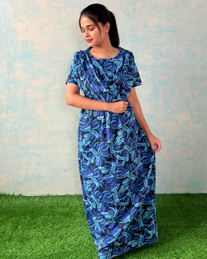 SHAWL design - BANANA LEAF - Zipless Maternity & feeding wear - 54 inches