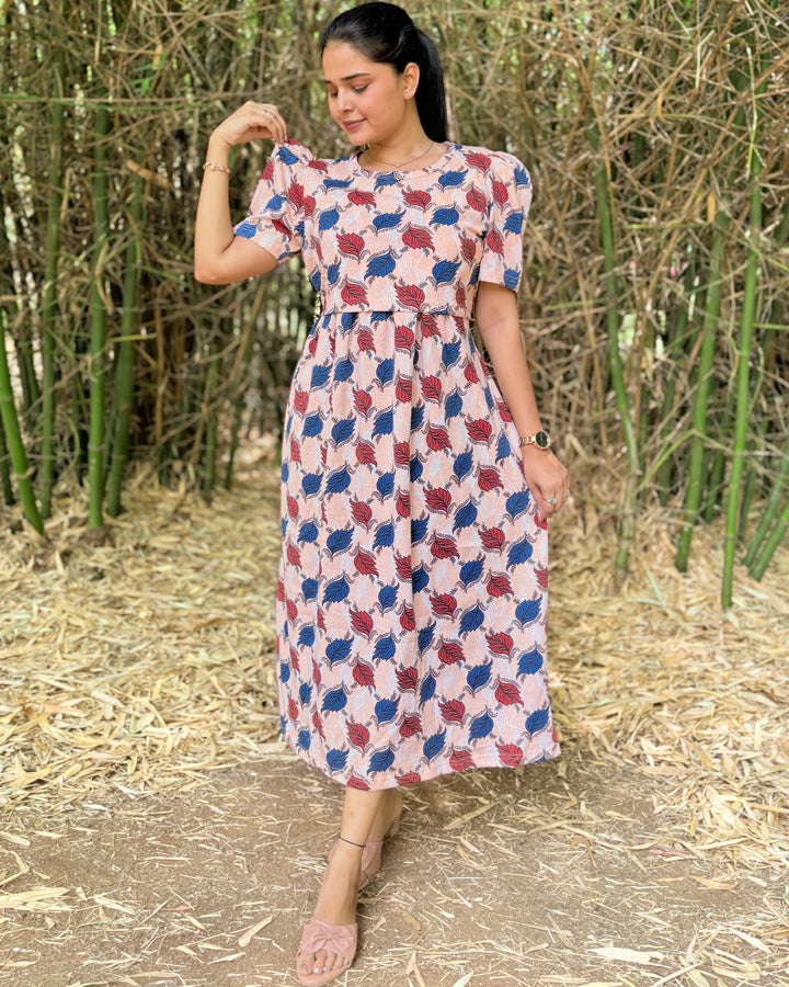 ORANGE PEEL - Zipless Maternity & feeding wear - Midi length