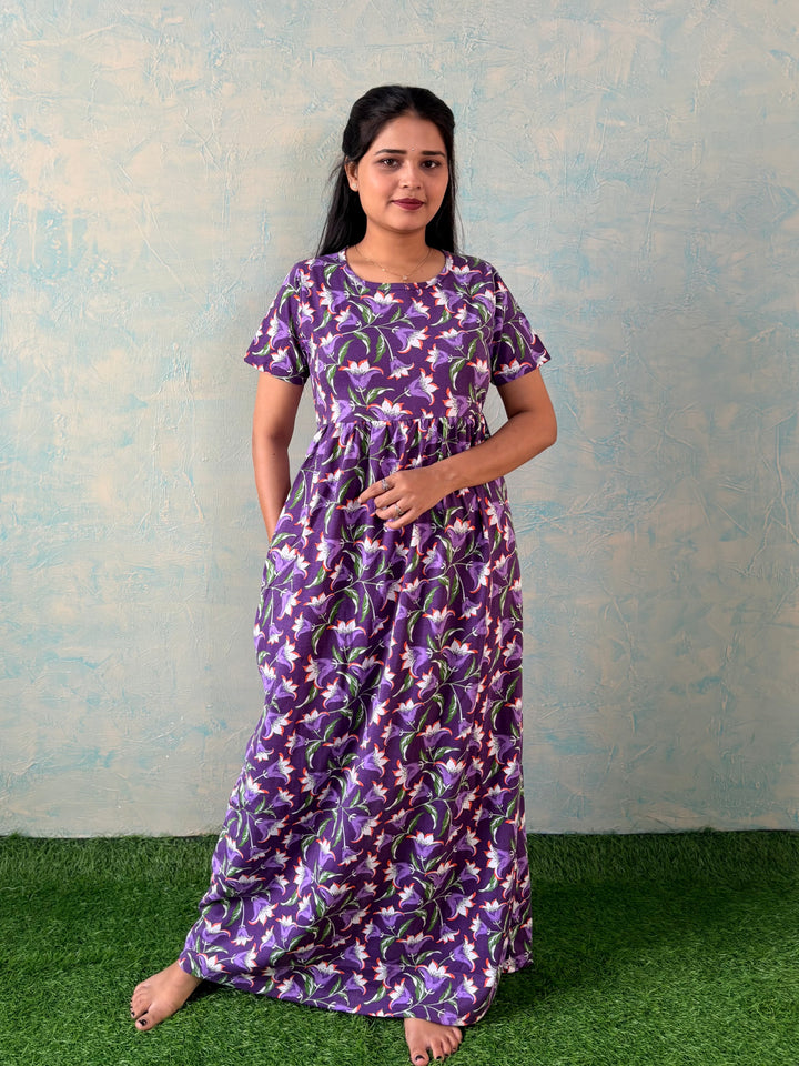 Purple Tube - Loungewear (Non Feeding) - Full length - 53 inches
