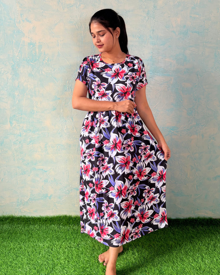 Hansika - Zipless Maternity & feeding wear - Midi length