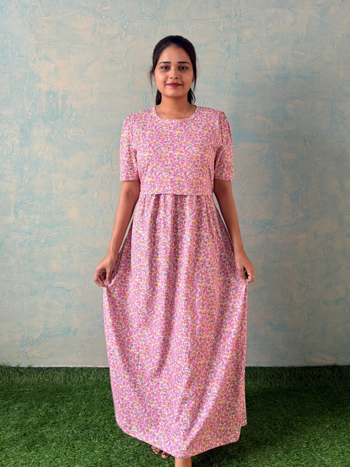 Barbie Pink - Zipless Maternity and feeding wear - Full length
