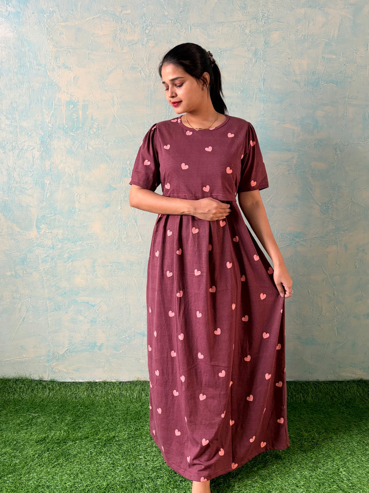 Plum Cake - Zipless Maternity and feeding wear - Full length