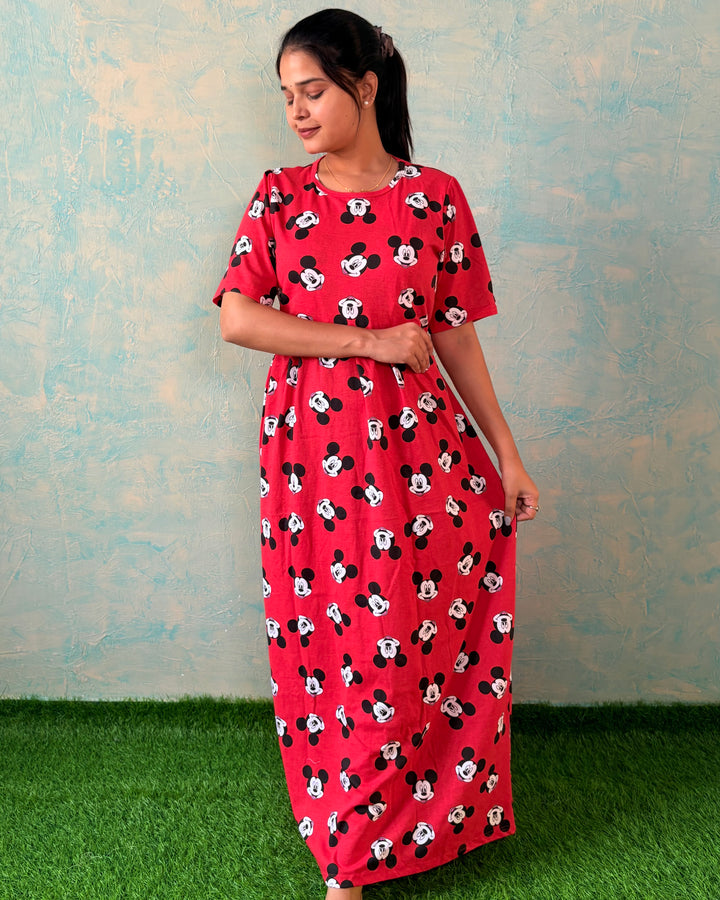Red Mickey - Zipless Maternity and feeding wear - Full length