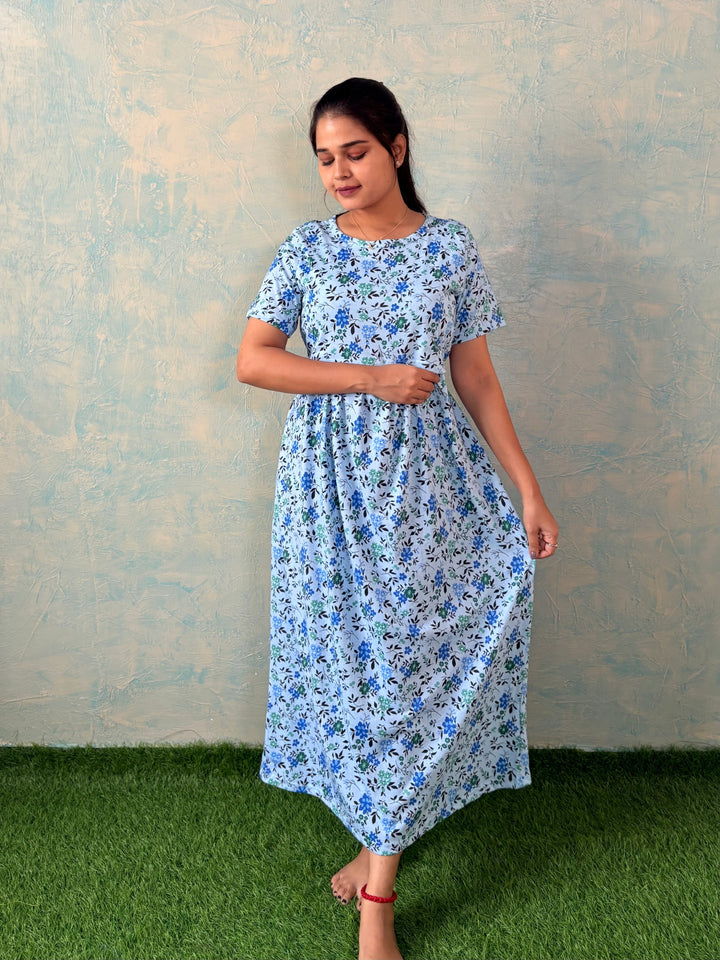 Dry Blue - Zipless Maternity and feeding wear - Midi length