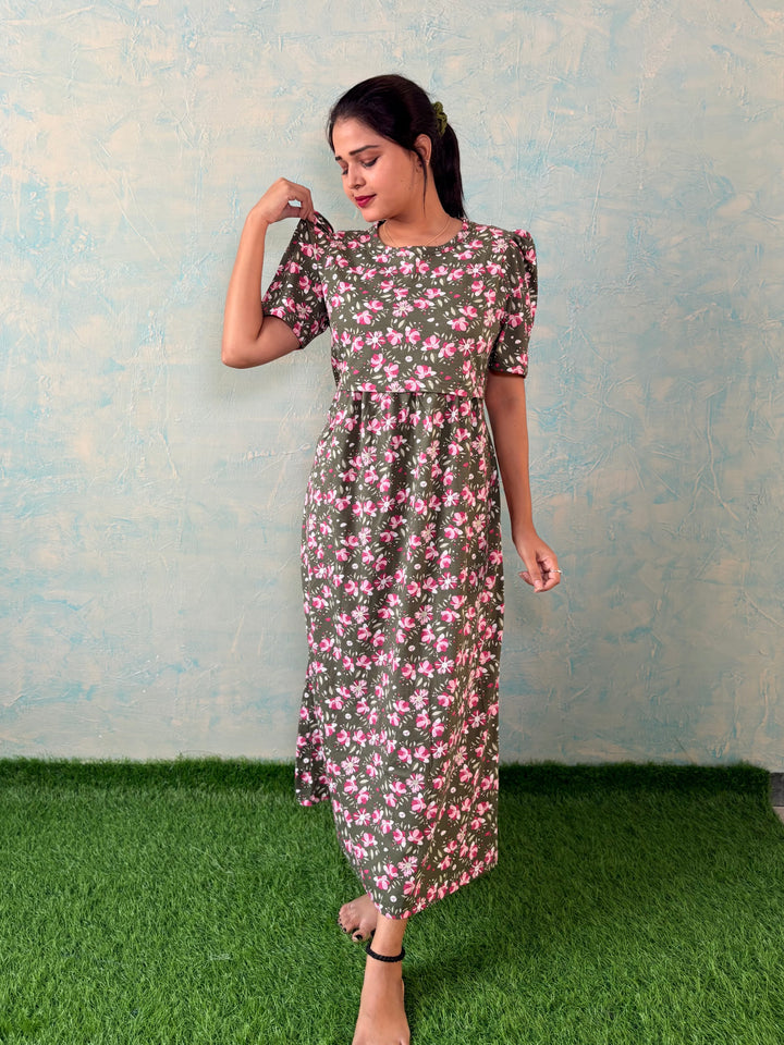 Mini Lotus - Zipless Maternity and feeding wear - Midi length