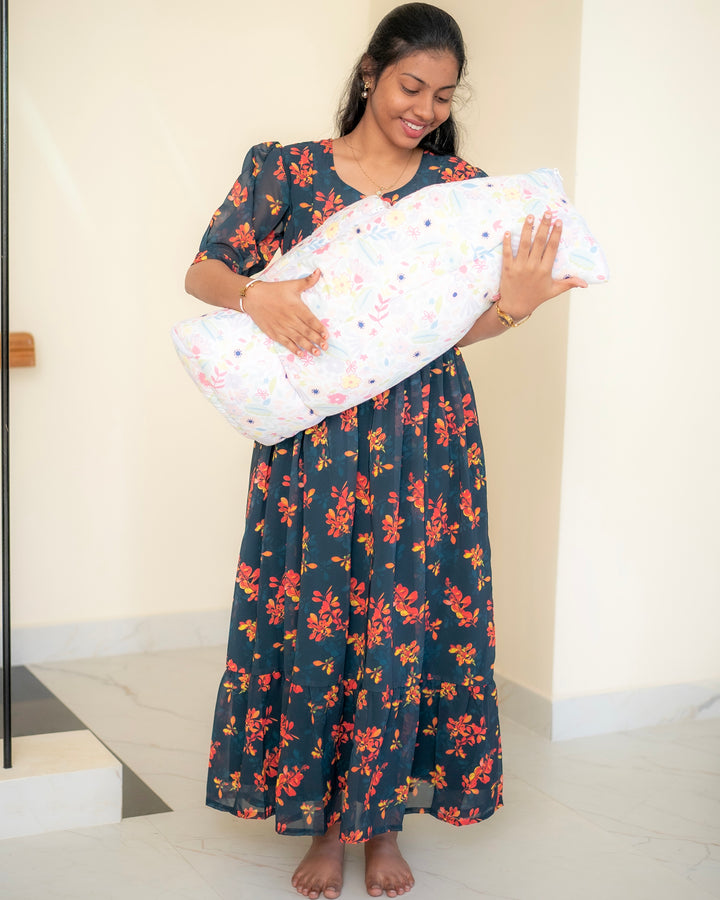 LEO - Georgette Maternity & feeding wear with side zips
