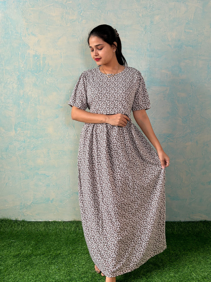 Leopard - Zipless Maternity and feeding wear - Full length