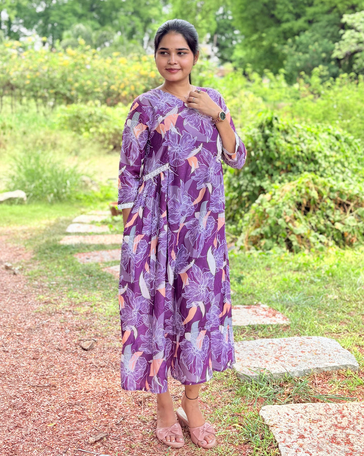 SULTANA - Maternity & feeding wear with side zips