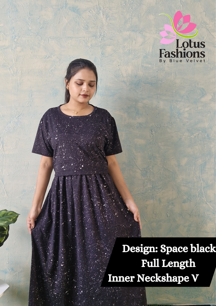 Space Black - Zipless Maternity and feeding wear