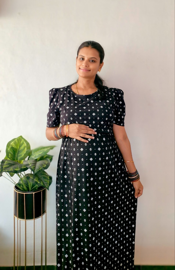 Jet black - Zipless Maternity and feeding wear