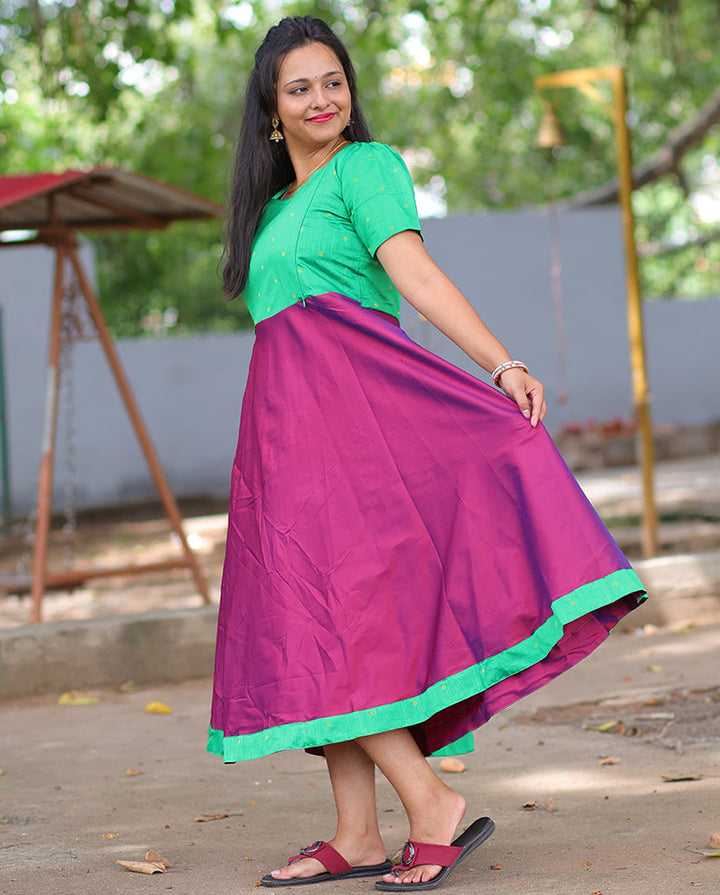 Purple butta Maternity and feeding wear with side zips