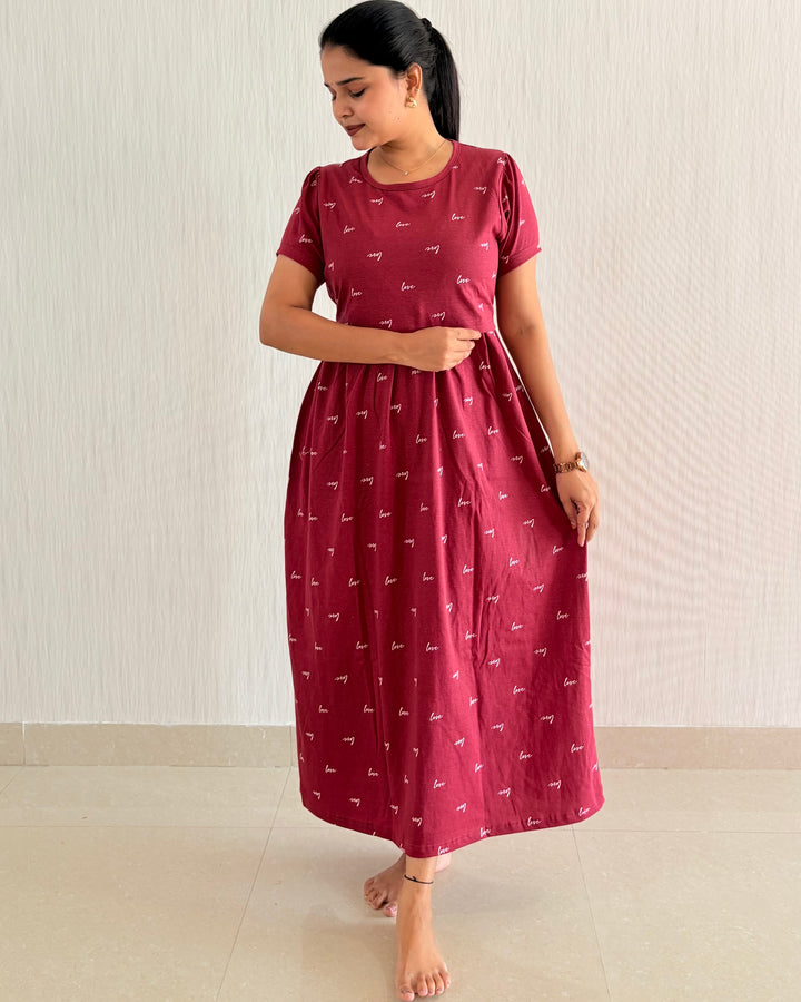 Red Love - Zipless wear - Midi length
