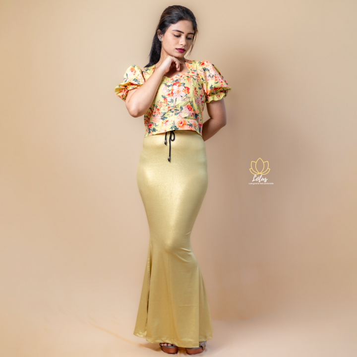 Golden Shimmer- Saree Shapewear