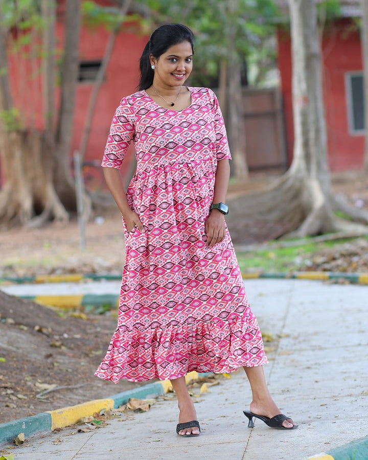 Pink Casual Maxi's