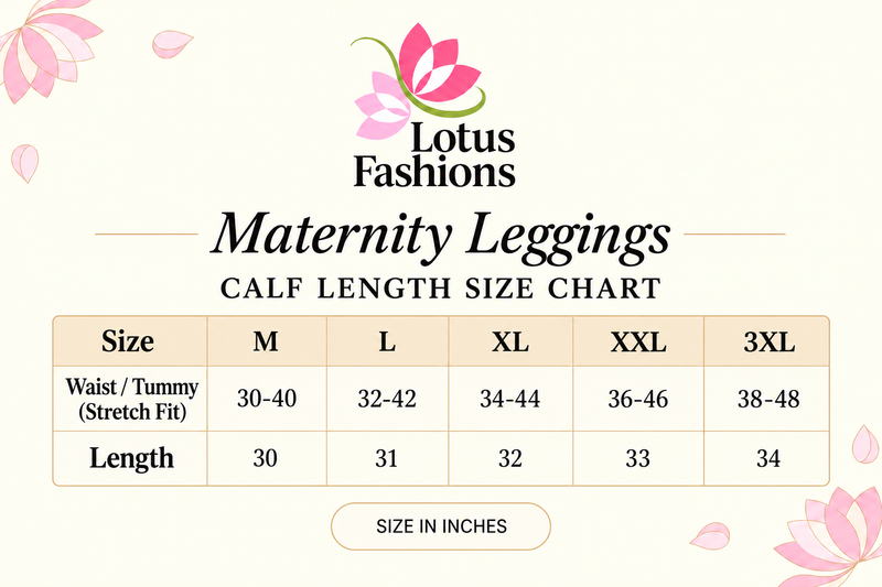 Maternity leggings calf length
