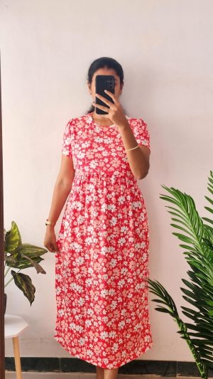 Bouquet Maternity and feeding wear midi length