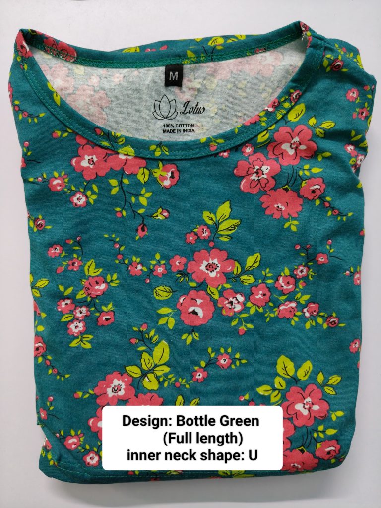 Bottle green Maternity and feeding wear full length