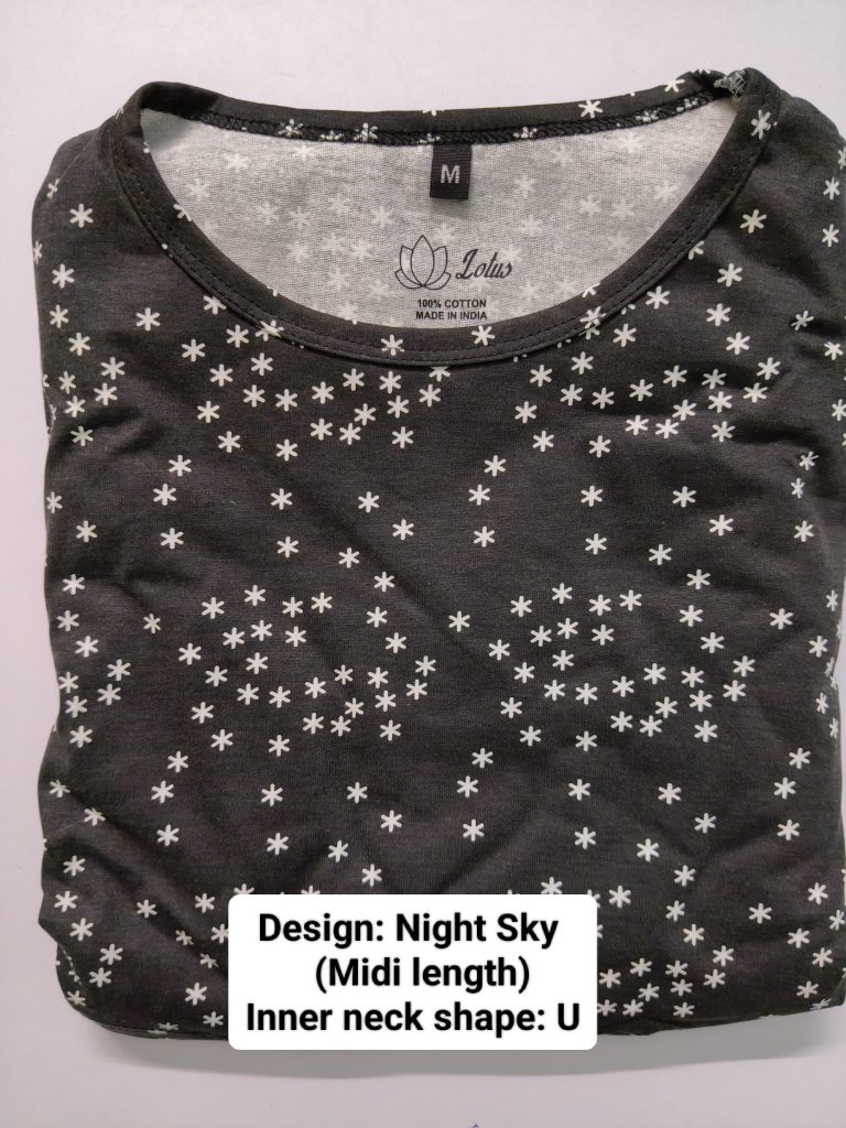 Night sky Maternity and feeding wear Midi length