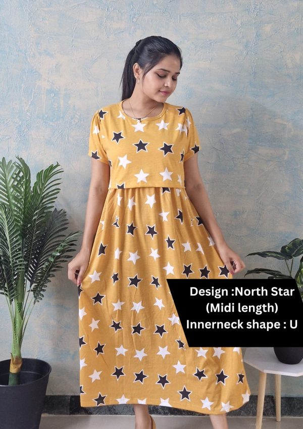 North Star Maternity and feeding wear Midi length